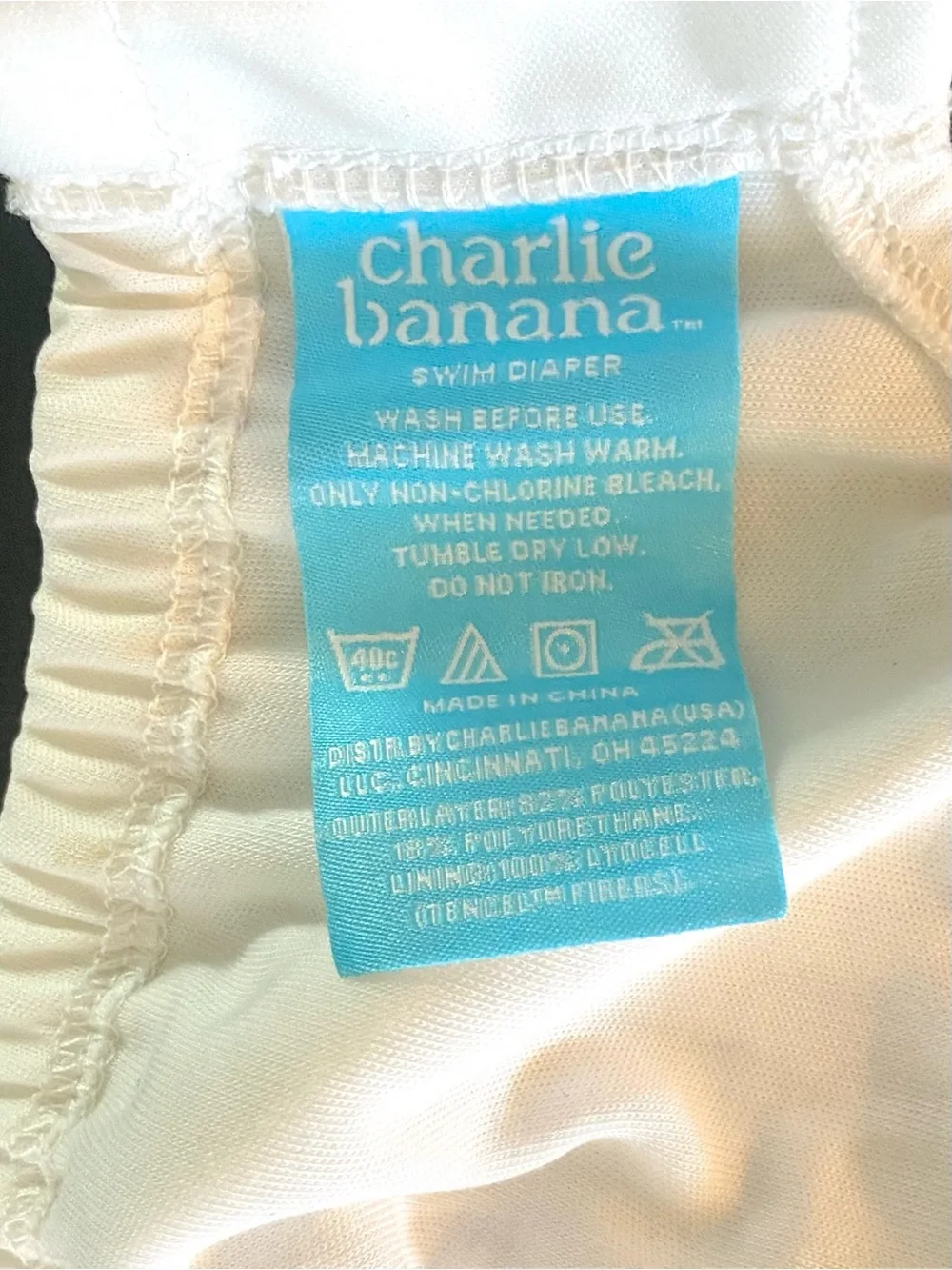 Charlie Banana 3 Piece Swimsuit Diaper Girl’s Large Reusable